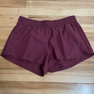 Adidas Women's Maroon Athletic Shorts